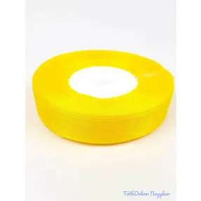Organza szalag szegett 20mm x 45,72m - Sárga