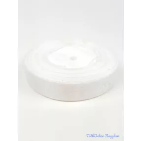 Organza szalag szegett 20mm x 45,72m - Fehér