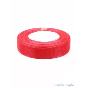 Organza szalag szegett 20mm x 45,72m - Korall