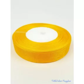 Organza szalag szegett 20mm x 45,72m - Napsárga