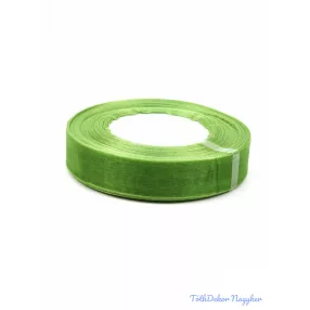 Organza szalag szegett 20mm x 45,72m - Sötét Zöld