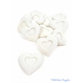 Nyomott mintás szív polyresin 12db/csomag