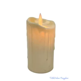 LED gyertya mozgó lángú 9 cm melegfényű