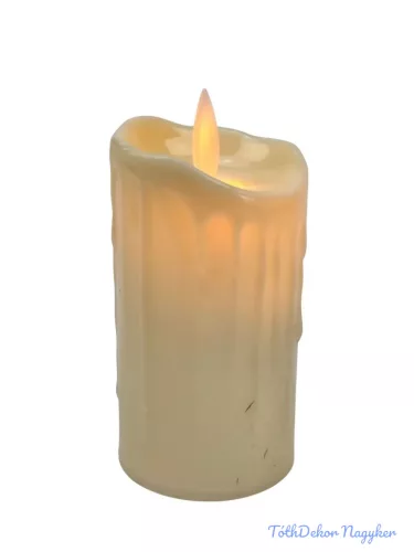LED gyertya mozgó lángú 9 cm melegfényű