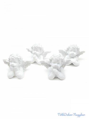 Könyöklő angyalka figura 3x4cm