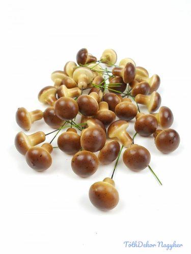 Műgomba kicsi 2,5cm 24db/csomag - Barna