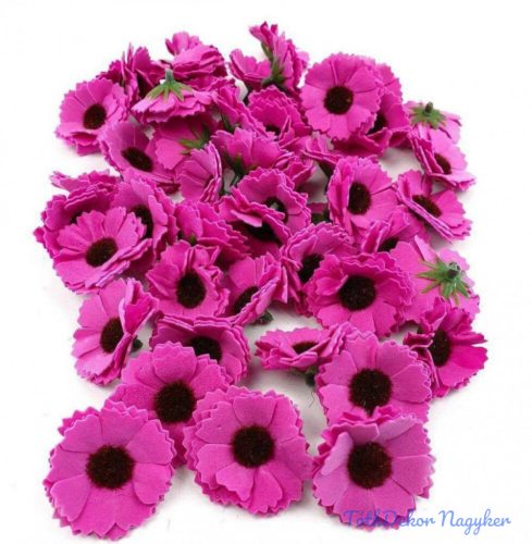 Polifoam fejvirág Margaréta habvirág 4 cm - Pink