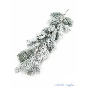 Fenyőág tobozzal 60cm - Havas