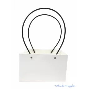 Virágtáska duplás - Fehér