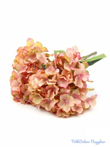 Hortenzia 5ágú selyemvirág csokor 43cm - Antik Barack