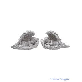Angyalka figura 4 cm - Angyalszárnyas fekvő