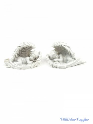 Angyalka figura 4 cm - Angyalszárnyas fekvő
