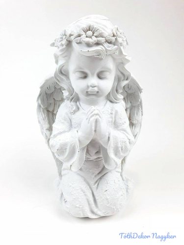 Imádkozó angyalka figura 23cm
