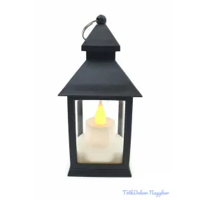 LED lámpás 14 cm magas Pagoda - Fekete