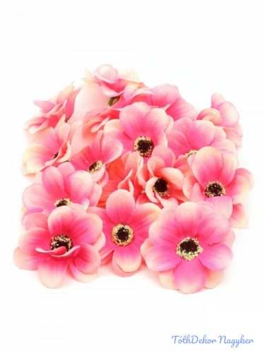 Margaréta selyemvirág fej D6,5cm - Cirmos Pink