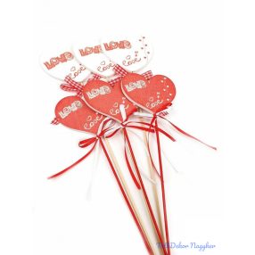 Szív betűző 6db/csomag - Rajzos Love