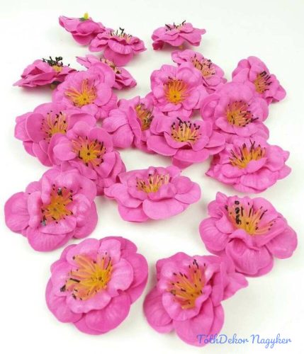 Polifoam fejvirág Gardenia habvirág 5 cm - Pink