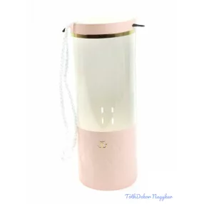 Papír virágtartó cső ablakos - Rózsaszín