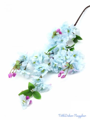 Tavaszi virágos ág 110cm - Világos Kék