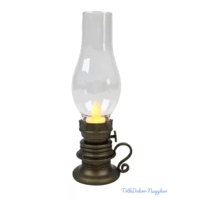 LED olajlámpás 18,5cm - Bronz