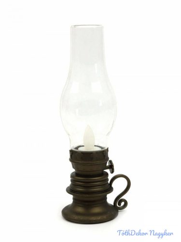 LED olajlámpás 18,5cm - Bronz