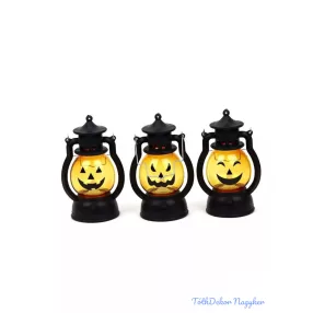 LED Halloween tök lámpás 12cm
