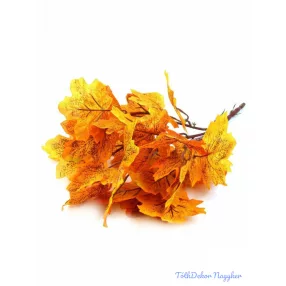 Őszi leveles selyem csokor 38cm - Napsárga