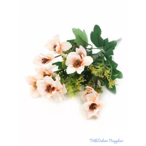 Vegyes színű kicsi selyemvirág csokor 30cm - Barack