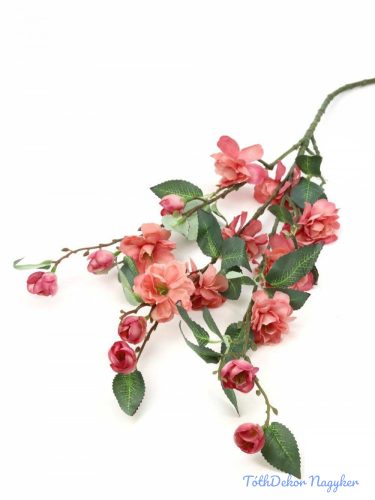 Virágos ág 90 cm - Fáradt Rózsaszín