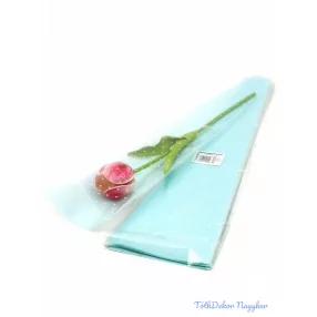 Szálas virág tasak - Apró szív mintás menta