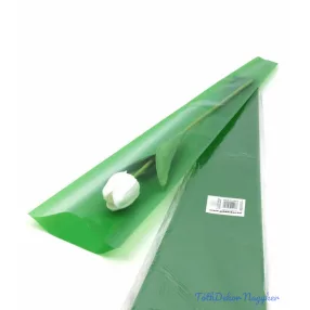 Szálas virág tasak - Egyszínű zöld