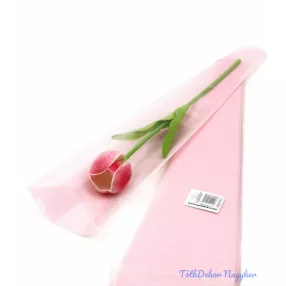 Szálas virág tasak - Egyszínű rózsaszín