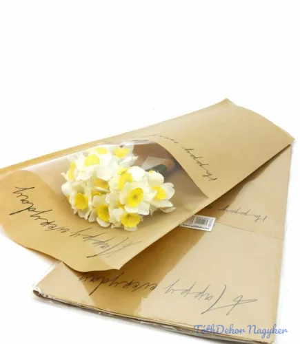 Virágtasak - Happy Everyday világos barna