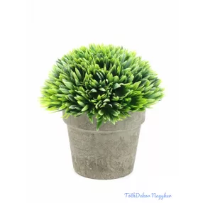 Cserepes műzöld gombóc 17cm - Zöld
