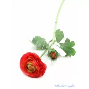 Boglárka szálas selyemvirág 50cm - Korall