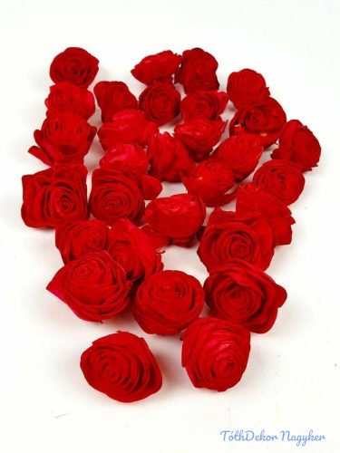 Shola Beauty Rose szárazvirág fej 4 cm - Piros