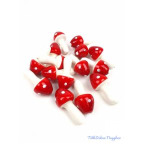 Csúcsos gomba 7cm 13db/csomag - Piros