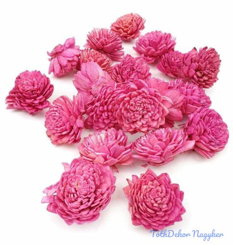 Shola zinnia szárazvirág fej 3-4 cm - Antik Pink