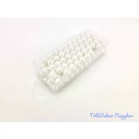 Gyöngy 10mm 85g - Fehér