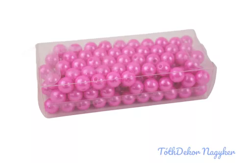 Gyöngy 10mm 85g - Sötét Rózsaszín