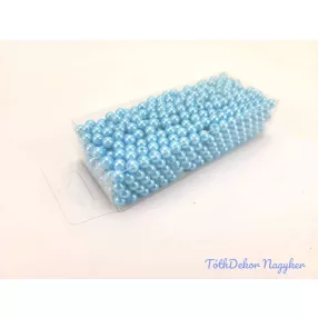 Gyöngy 6mm 85g - Világos Kék