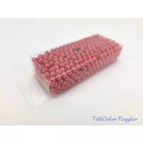 Gyöngy 6mm 85g - Piros