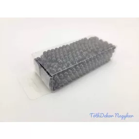 Gyöngy 6mm 85g - Fekete
