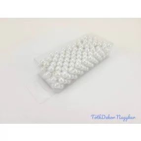 Gyöngy 8mm 85g - Fehér