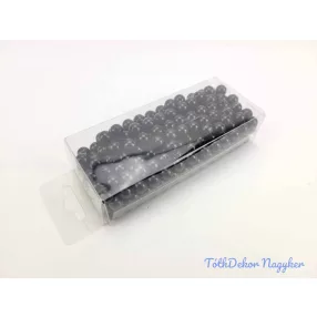 Gyöngy 8mm 85g - Fekete