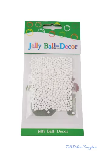 Dekor zselé aquagyöngy - Fehér