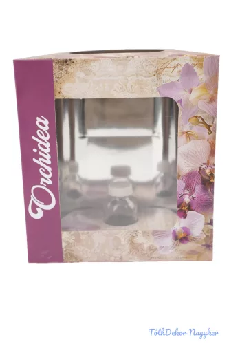 Orchideás doboz üveg fiolával - 4
