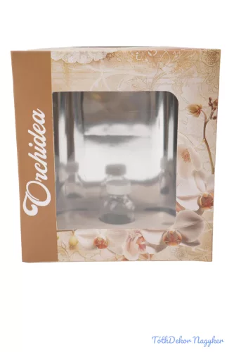 Orchideás doboz üveg fiolával - 6