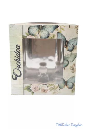 Orchideás doboz üveg fiolával - 8