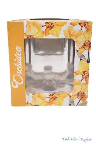 Orchideás doboz üveg fiolával - 9